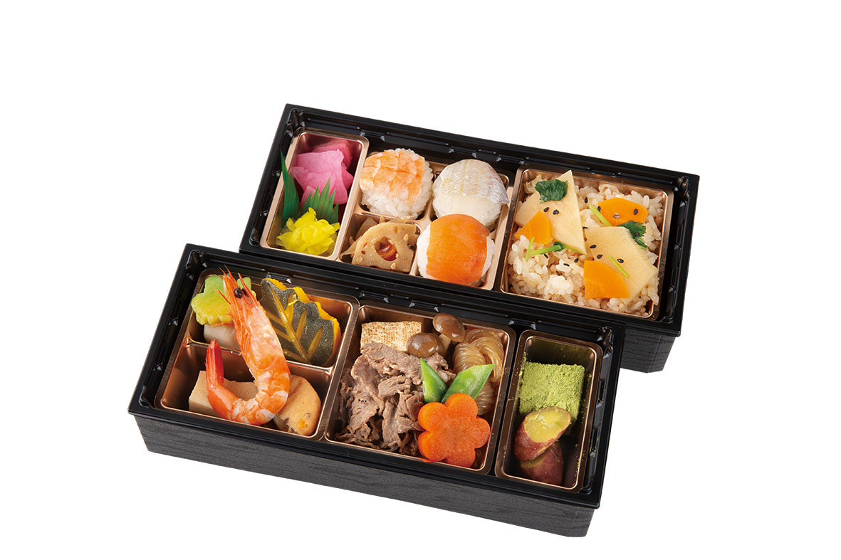 ㉚牛すき焼と山城筍飯、手まり寿司のお弁当