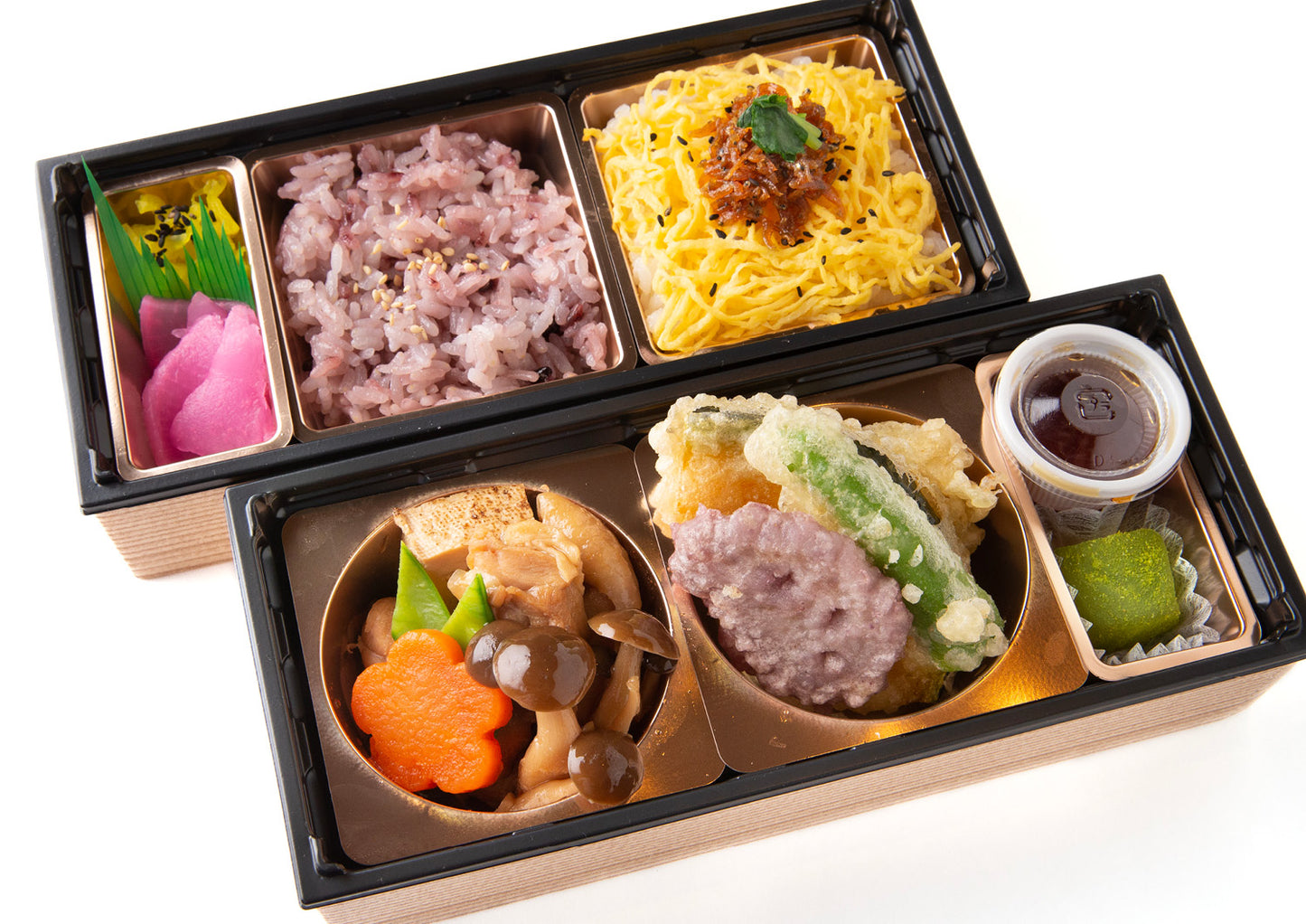 【すいせん】天ぷらと鶏すき焼のお弁当