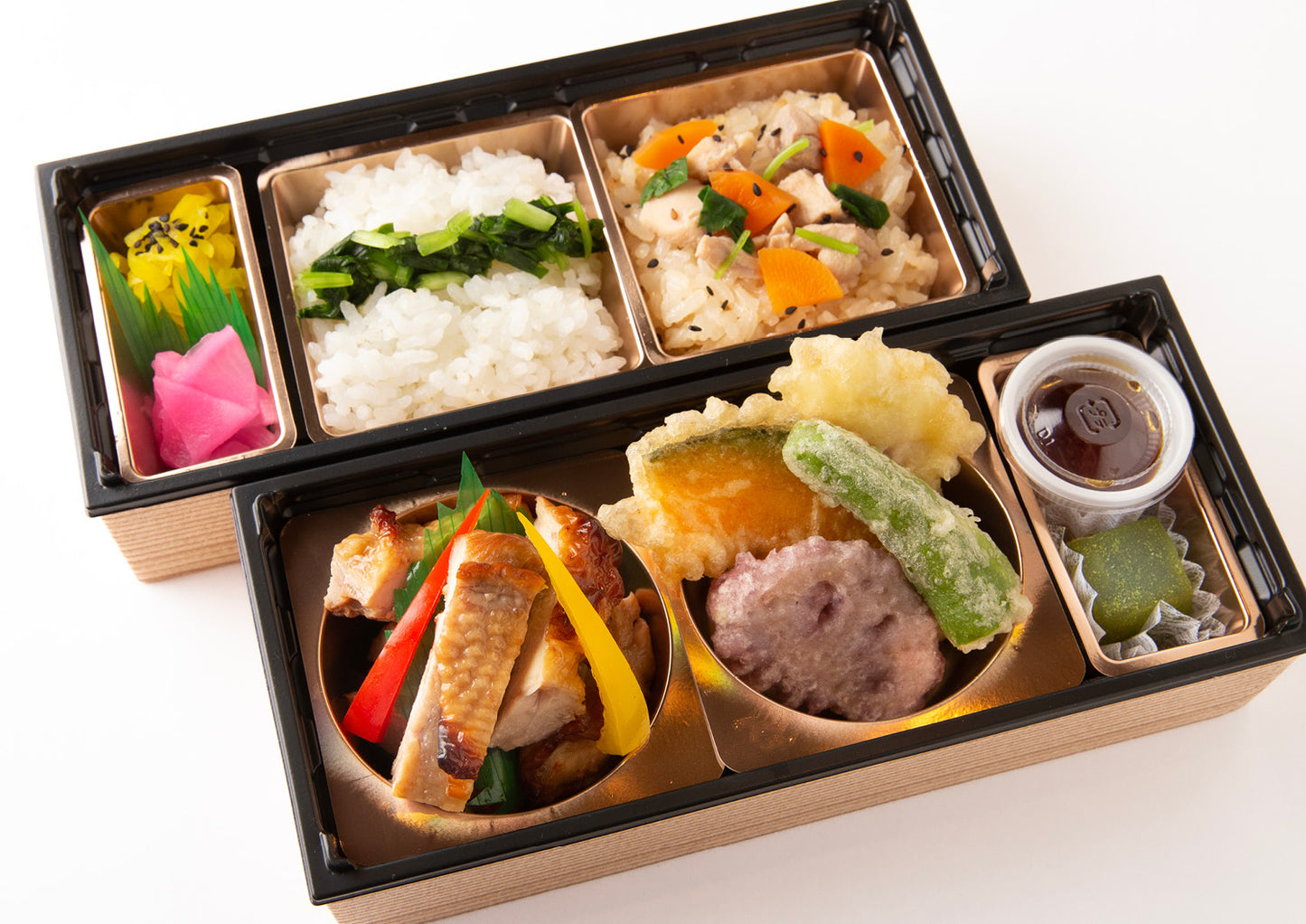 【ひいらぎ】天ぷらと鶏照焼のお弁当